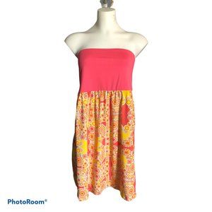 70's Style Tube Top dress (HH29)